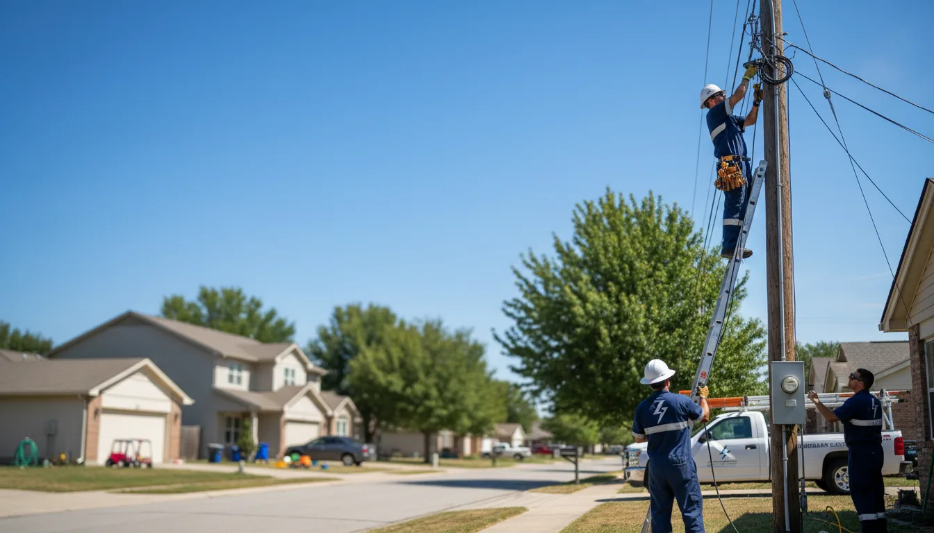 Residential electrician providing installation services in Stockholm, ME